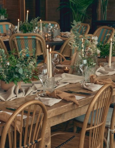 La décoration de la salle de réception