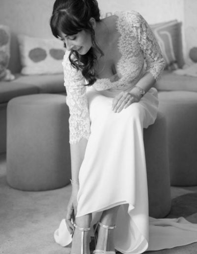 La mariée avant la cérémonie civile